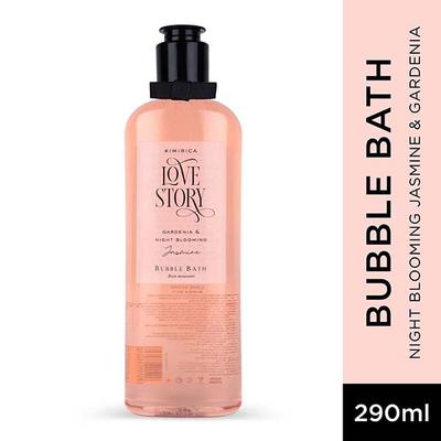 Kimirica Love Story Bubble Bath Bottle For Relaxing & Hydrating Bath, SLS & Paraben Free 290ml - Shower Gels & Body Wash