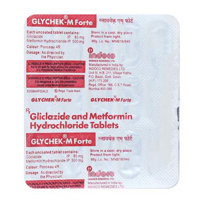 Glychek M Forte Tablet 15'S - Diabetes-Ant