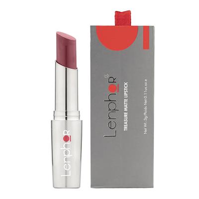Lenphor Treasure Matte Lipstick Heather Nude 022 3 Gm - Lipsticks
