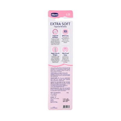Chicco Toothbrush (6-36 Months) - Pink - Baby Oral Care