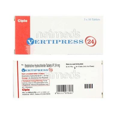 Vertipress 24mg Tablet 10'S - Vertigo-Ant
