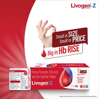 Livogen XT Tablet 10'S - Iron Supplement/Anaemia-Vma