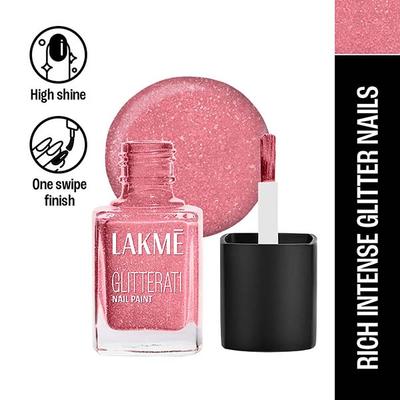 Lakme Absolute Glitterati Collection Nail Gloss 112 Princess 12ml - Nail Polish