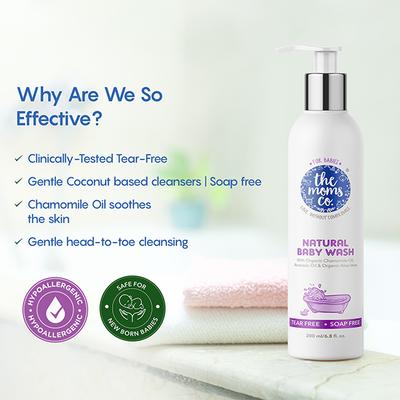 The Moms Co. Baby Wash 200 ml - Baby Detergents