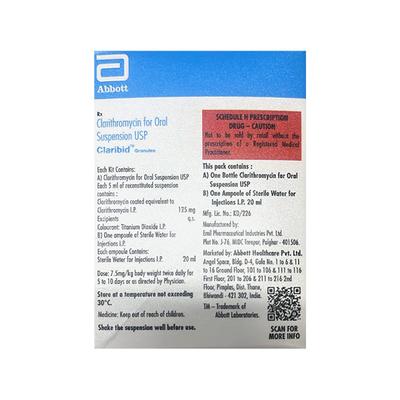 Claribid Oral Suspension 30ml - Bacterial Infections-Pen