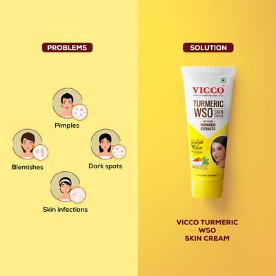Vicco Turmeric Wso Skin Cream 60 gm - Face Creams