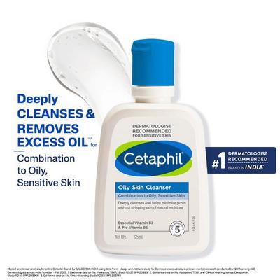Cetaphil Oily Skin Cleanser 125ml - Face Wash & Cleansers