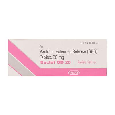 Baclof OD 20mg Tablet 10'S - Muscle Cramps/Spasticity-Mus