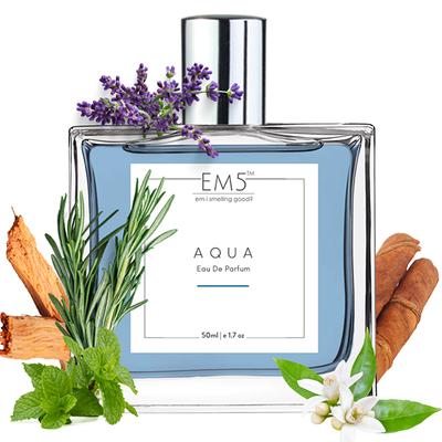 EM5 Aqua Perfume for Men - Eau De Parfum Spray, Aromatic Fresh Spicy 50 ml - Men Perfumes (Edt/Edp)