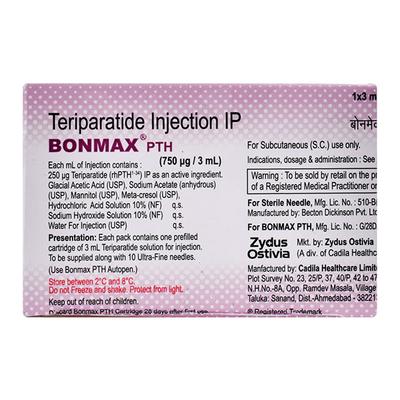 Bonmax Pth 750mcg Injection 3ml - Bone Metabolism-Age