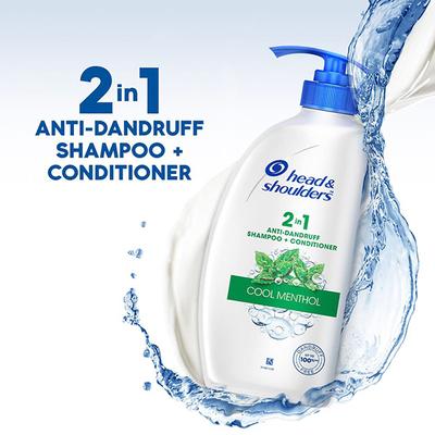 Head & Shoulders Cool Menthol Anti Dandruff Shampoo for Women & Men 1000 ml - Shampoos