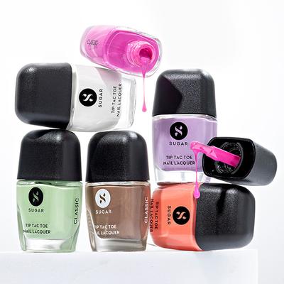 Sugar Cosmetics Tip Tac Toe Nail Lacquer Classic 21 - Playful Pink 9 ml - Nail Polish