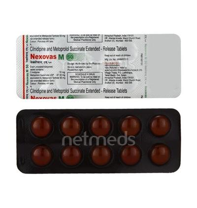 Nexovas M 50mg Tablet 10'S - Hypertension-Cal