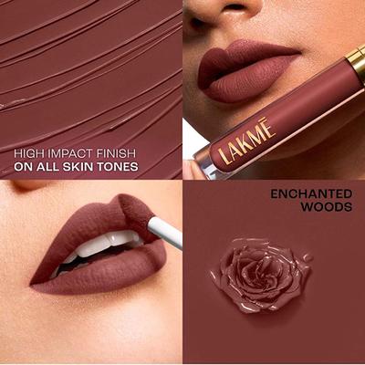 Lakme Rouge Bloom Matte Lip Liquid Enchanted Woods 307 3.5 ml - Liquid Lipsticks