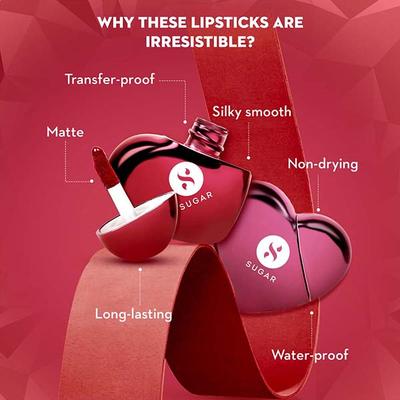 Sugar Cosmetics La La Love 18Hr Liquid Lipstick - 04 Mauve Mack 5 ml - Liquid Lipsticks