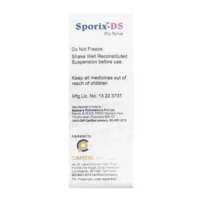 SPORIX DS Dry Syrup 30ml - Bacterial Infections-Cep
