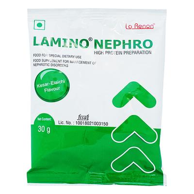 Lamino Nephro Kesar Elaichi Flavour Powder 30gm - Supplements-Sup