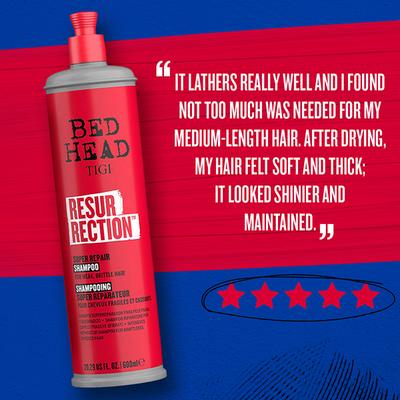 TIGI Bed Head Resurrection Super Repair Shampoo for Weak and Brittle Hair 600 ml - Shampoos