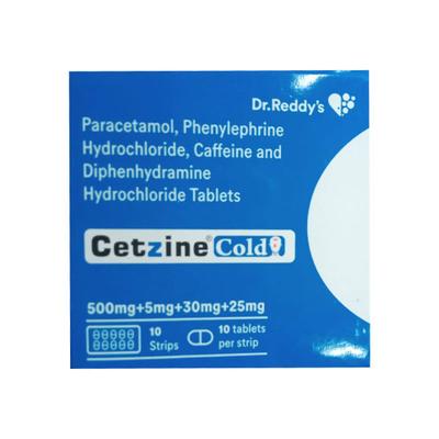 CETZINE COLD Tablet 10's - Cough And Cold-Cou