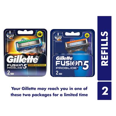 Gillette Fusion5 Proglide Blades- 2 Cartridges 1's - Razors & Cartridges