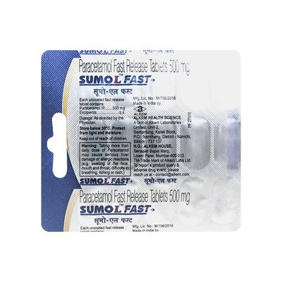 SUMO L FAST Tablet 15's - Fever-Ana