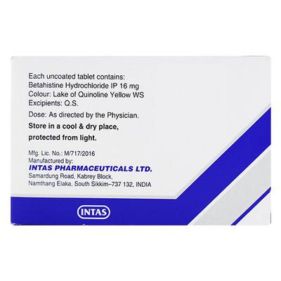Zevert MD 16mg Tablet 15'S - Vertigo-Ant