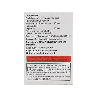 NOVASTAT ASP 10 Capsule 10's - High Cholesterol-Dys
