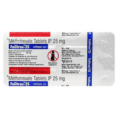 Folitrax 25mg Tablet 4'S - Cancer Oncology-Cyt