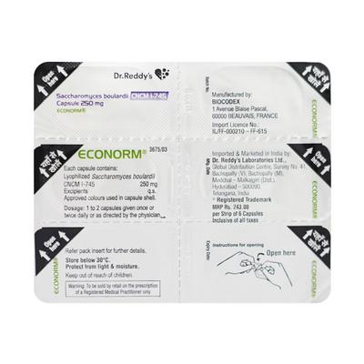 ECONORM Capsule 6's - Diarrhoea-Ant
