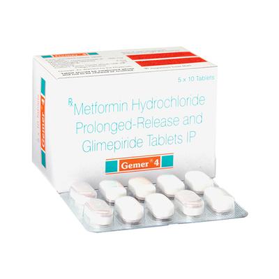 Gemer 4Mg Tablet 10's - Diabetes-Ant