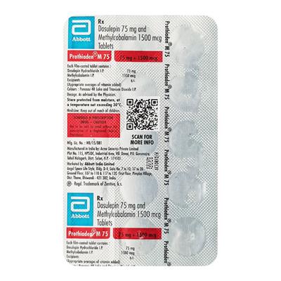 Prothiaden M 75mg/1500mcg Tablet 15'S - Depression-Ant