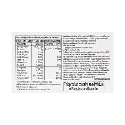 Aminofit Forte Sugar Free Sachets 4.5 g - Calcium And Minerals