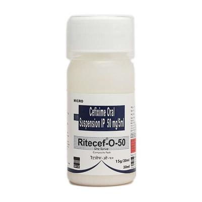 RITECEF O 50 Dry Syrup 30ml - Bacterial Infections-Cep