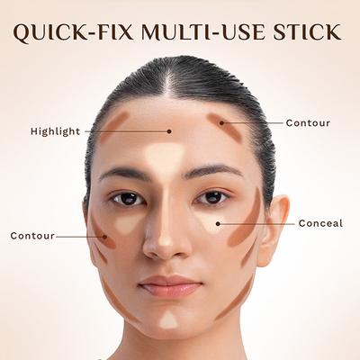 Pilgrim Classic Almond Foundation Stick, Dream Matte, Lightweight, Full Coverage with Vitamin C 10 gm - Foundation