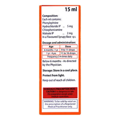 Coriminic Orange Flavour Drops 15ml - Cough And Cold-Cou