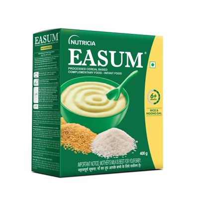 Easum Baby Cereal (6+ Months) Powder - Rice & Moong Dal 400 gm (Refill Pack) - Baby And Infant Supplements