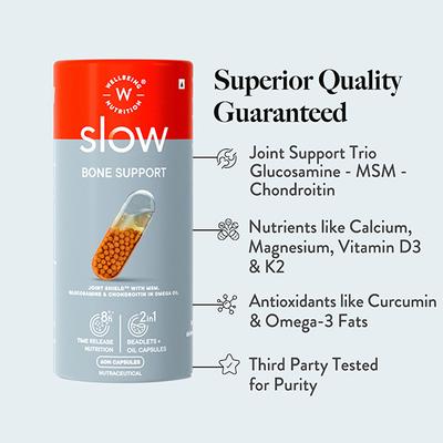 Wellbeing Nutrition Slow 2 in 1 Bone Support Capsule 60's - Vital Health
