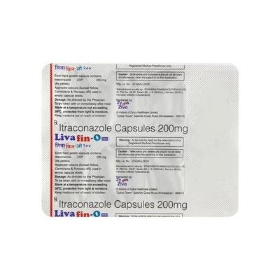 Livafin O 200mg Capsule 7'S - Fungal Infections-Anf