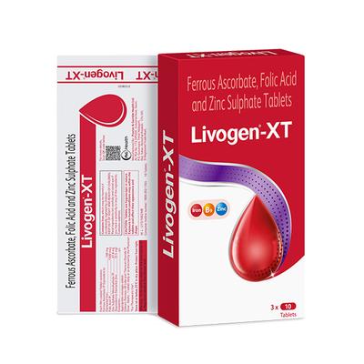 Livogen XT Tablet 10'S - Iron Supplement/Anaemia-Vma