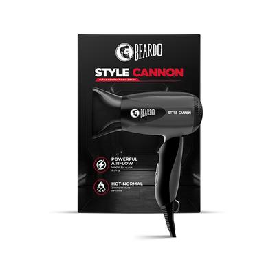 Beardo Style Cannon Ultra Compact Hair Dryer for Men, Powerful 1000W Airflow 1's - Hair Dryers