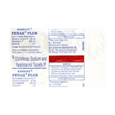 Fenak Plus Tablet 10'S - Pain relief-Nsa
