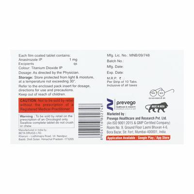 ANASTRAVAC 1 Tablet 10's - Cancer Oncology-Hor