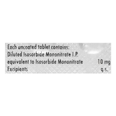 Ismo 10mg Tablet 30'S - Angina