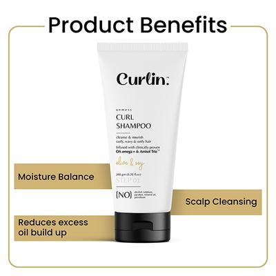 Curlin Unmess Curl Shampoo 200 gm - Shampoos