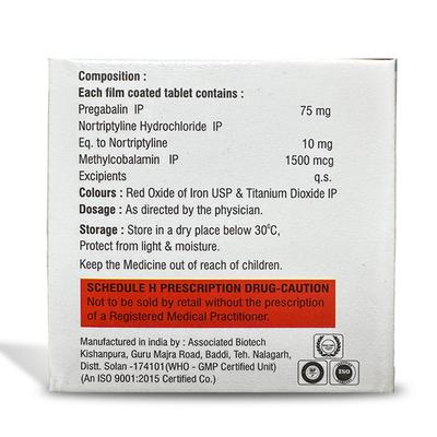 REGAFIX N Tablet 10's - Neuropathic Pain-Dru