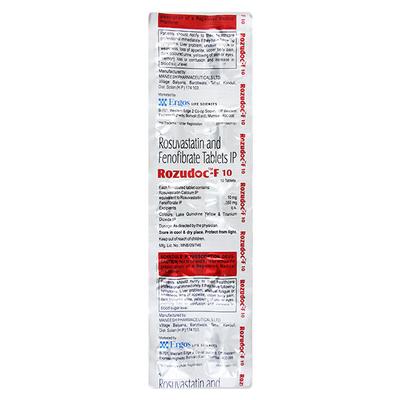 ROZUDOC F 10 Tablet 10's - High Cholesterol-Dys