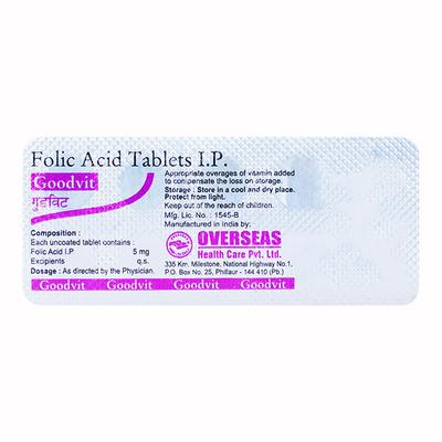 Goodvit Tablet 10'S - Iron Supplement/Anaemia-Vma