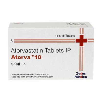 Atorva 10Mg Tablet 15's - High Cholesterol-Dys