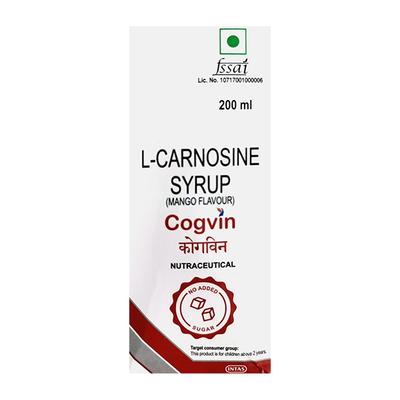 COGVIN NO ADDED SUGAR MANGO FLAVOUR Syrup 200ml - Supplements-Sup