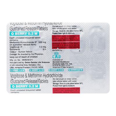 O Berry M 0.2mg Tablet 10'S - Diabetes-Ant